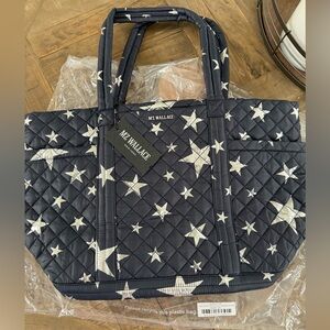 NWT MZ Wallace Large Empire Tote Dawn with Large Silver Star